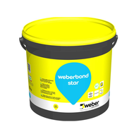 WEBERBOND STAR COLLE ACRYLIQUE 13KG PERFORMANCE REVET. PVC/TEXTILLE SOL/MUR