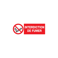PANNEAU INTERDICTION DE FUMER 20x5,2cm PS CHOC 620236 TALIAPLAST